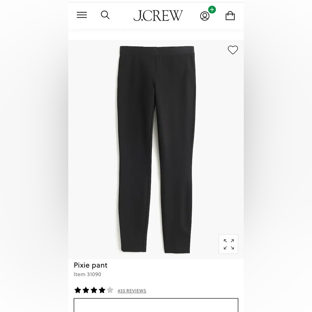 J Crew Original Pixie Pant 2017